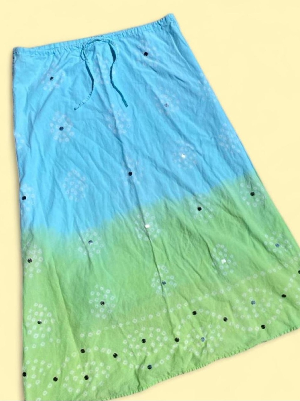 Old Navy Blue and Green Ombre Maxi Skirt